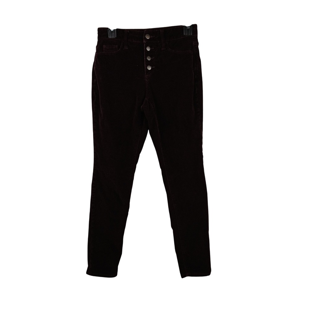 Universal Thread Womens Burgundy‎ Corduroy High Rise Skinny Jeans Size 0 25R